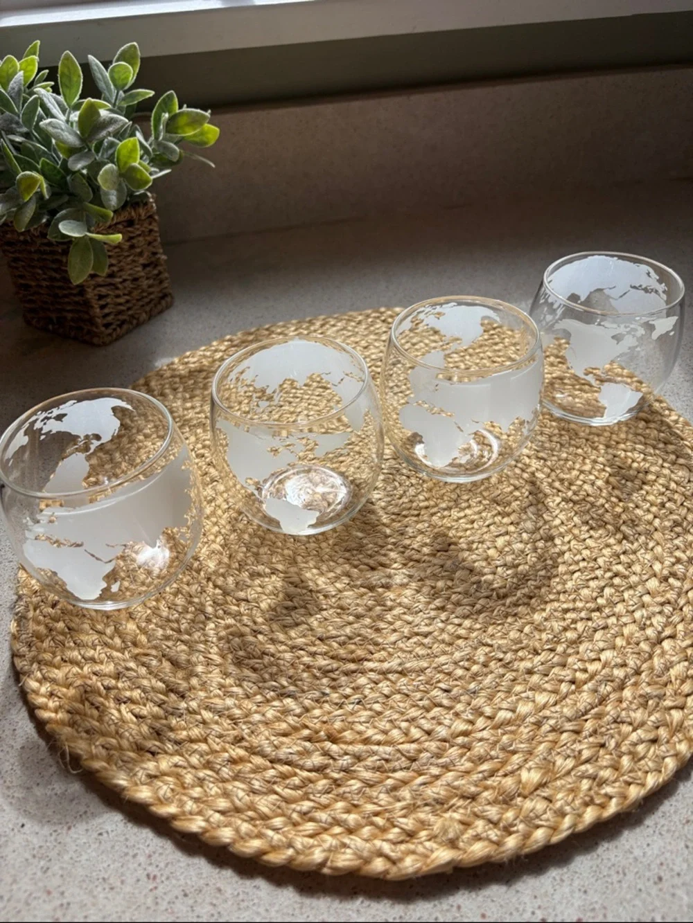 (4) Globe Scotch Whiskey Tumblers
